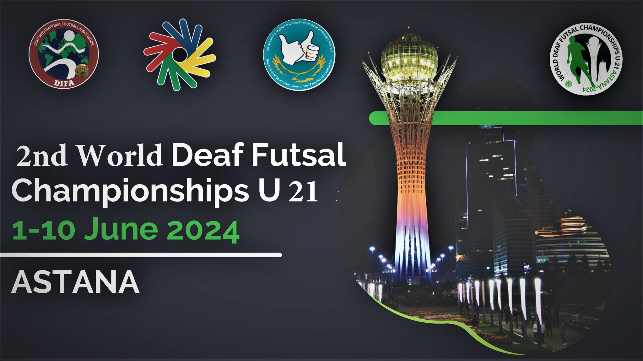 Futsal U21 Championships 2023 team draw in Astana