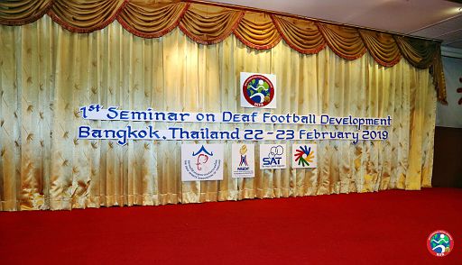 1st Seminar-1 on Deaf Football Development, 22 February 2019, Bangkok, Thailand. First day