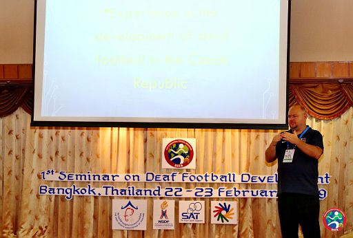 1st Seminar-1 on Deaf Football Development, 22 February 2019, Bangkok, Thailand. First day